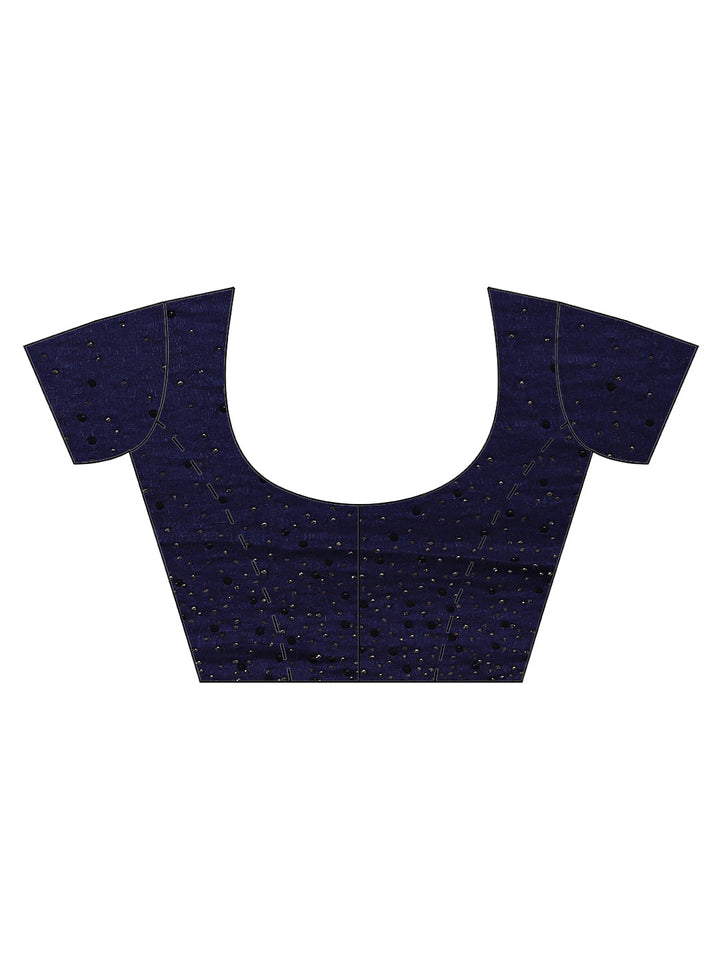 Stone Work Pure Crepe Embroided Saree
