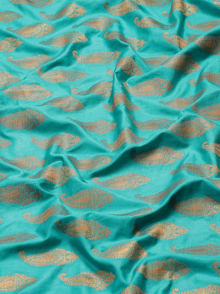 Zari Border Booti Art Handloom Woven Saree