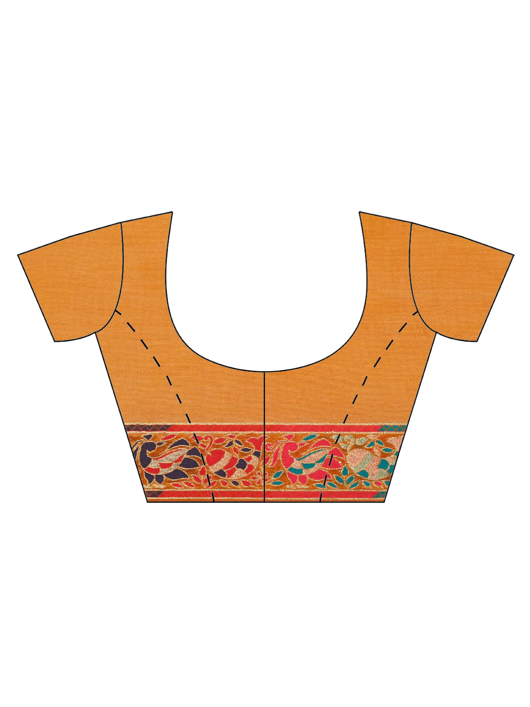 Zari Border Booti Handloom Woven Saree