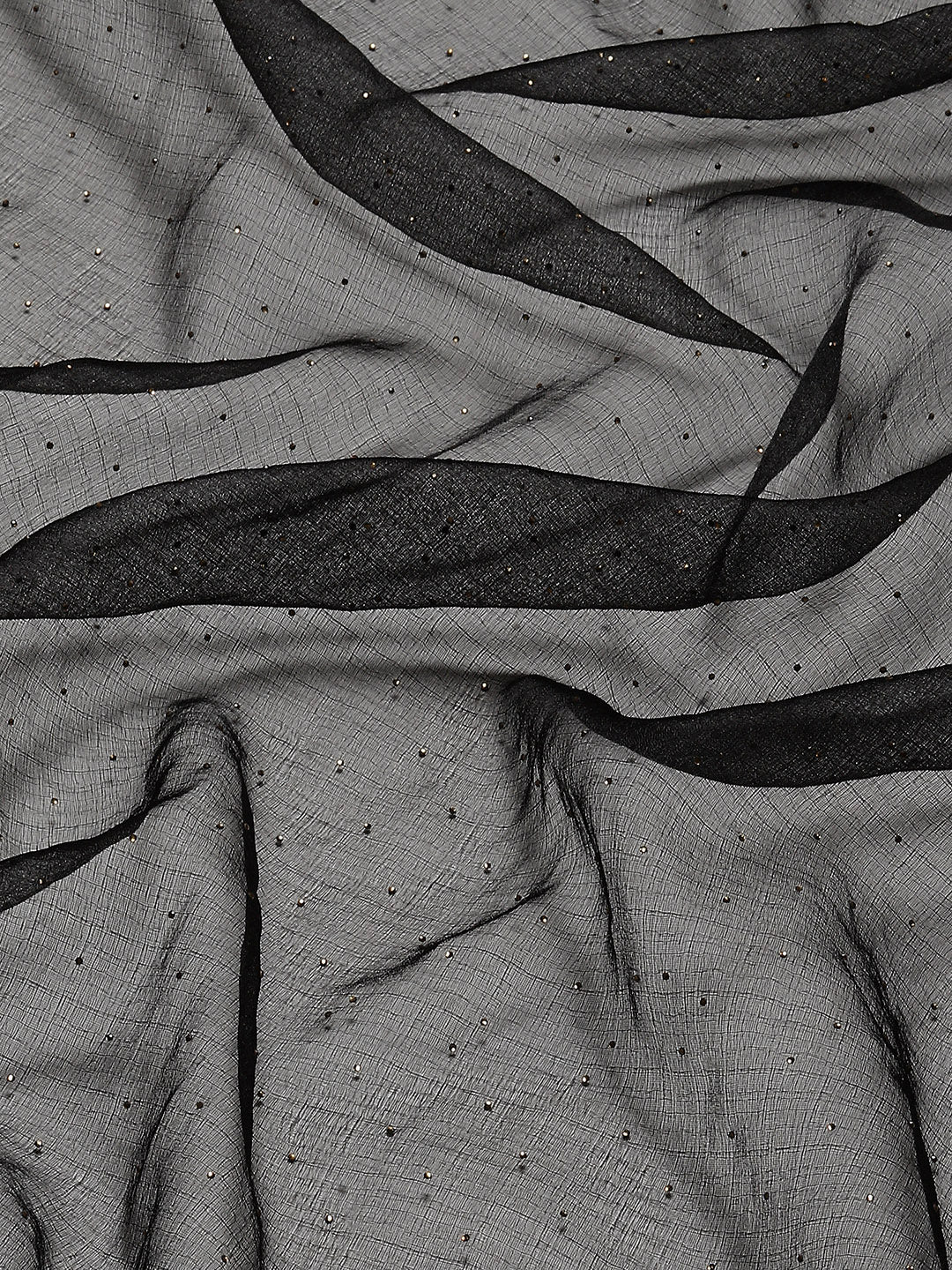Stone Work Organza Plain Saree