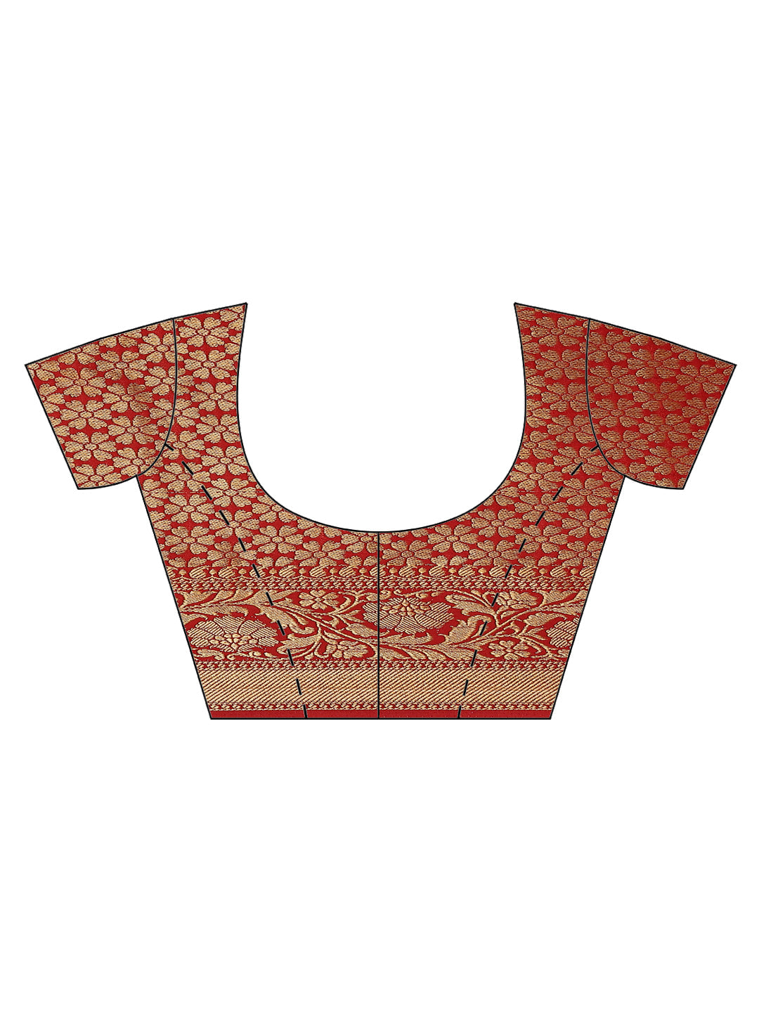 Plain Zari Border Handloom Woven Saree
