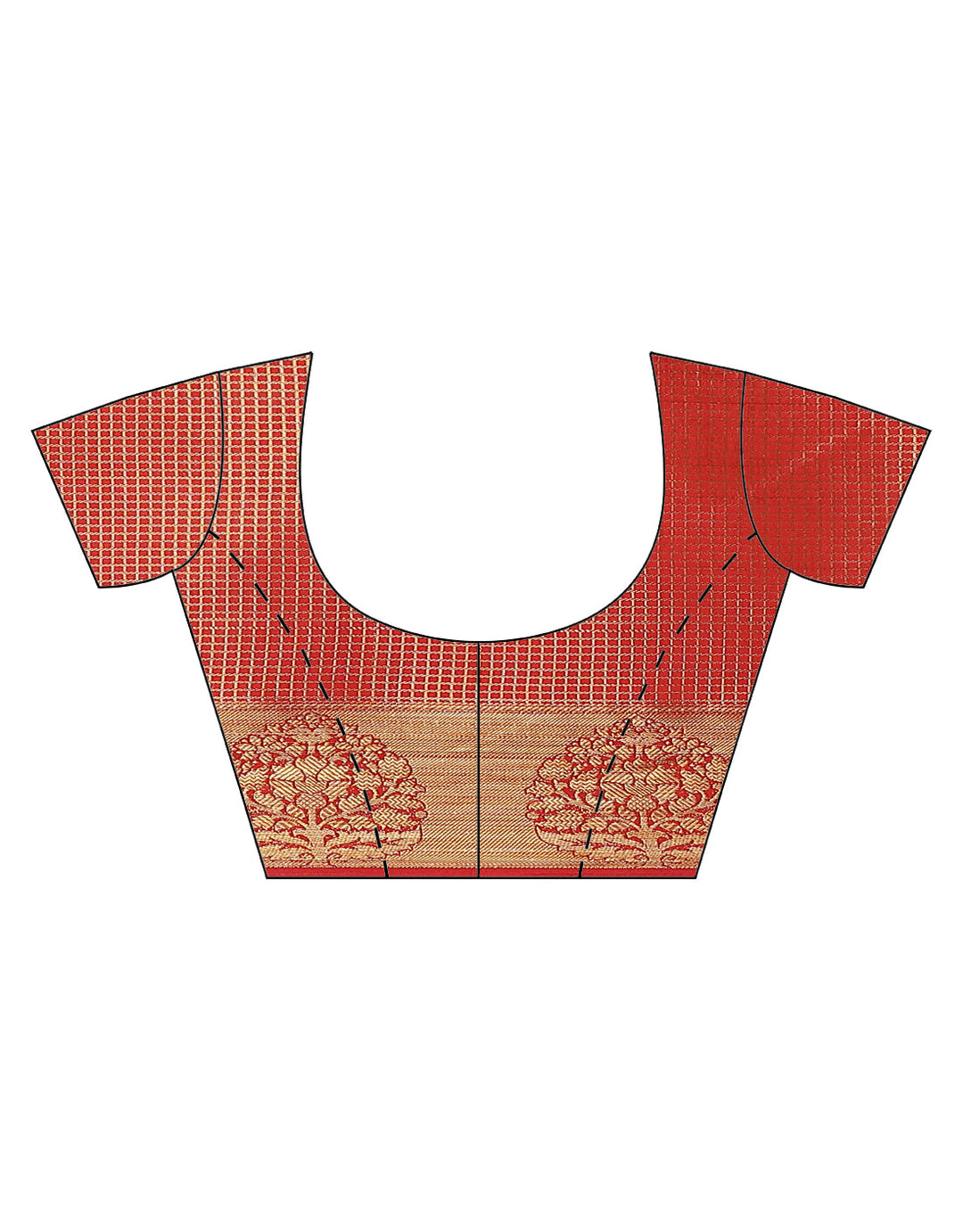 Jacquard Zari Border Art Handloom Woven Saree
