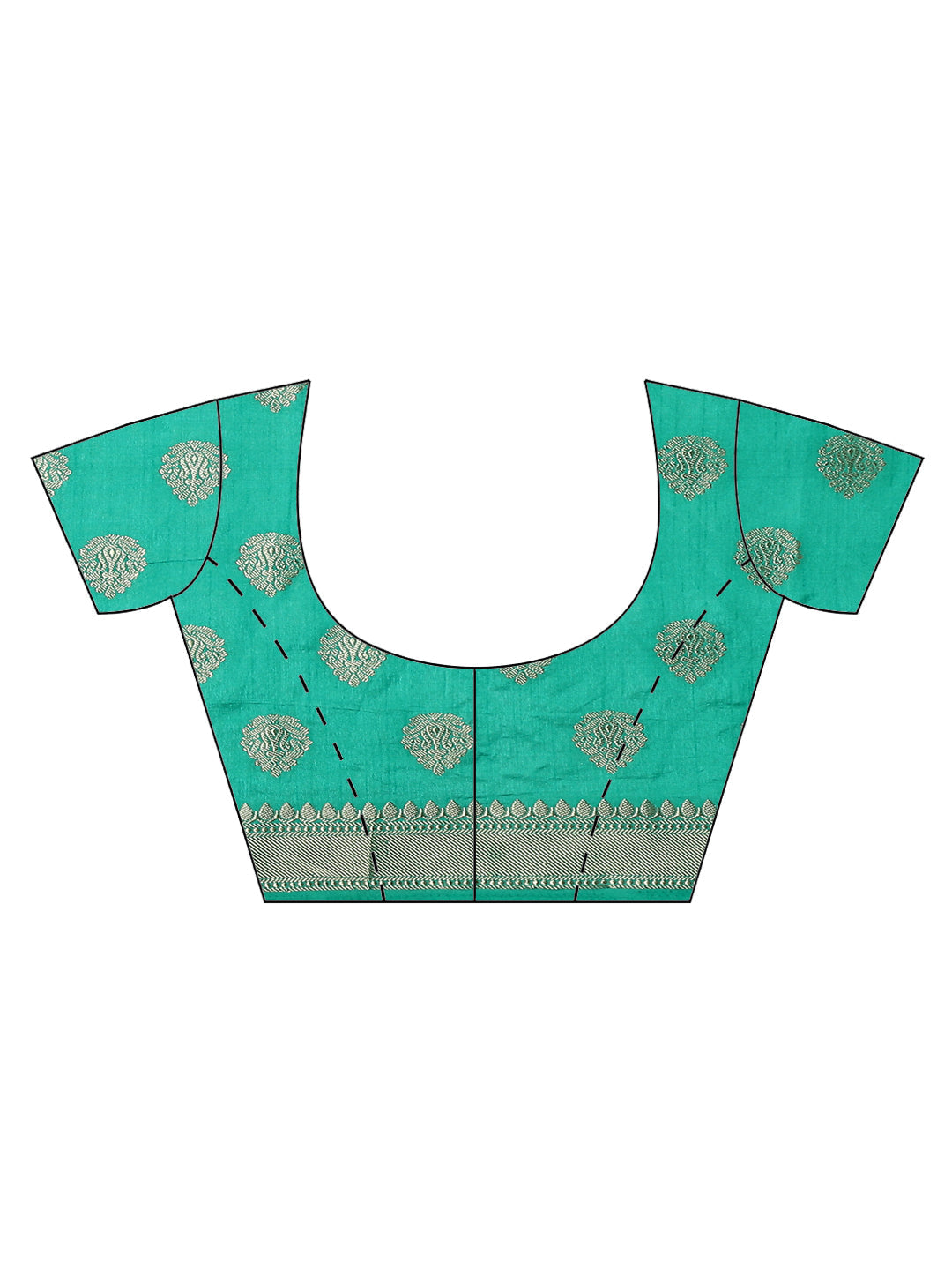 Zari Border Booti Handloom Woven Saree
