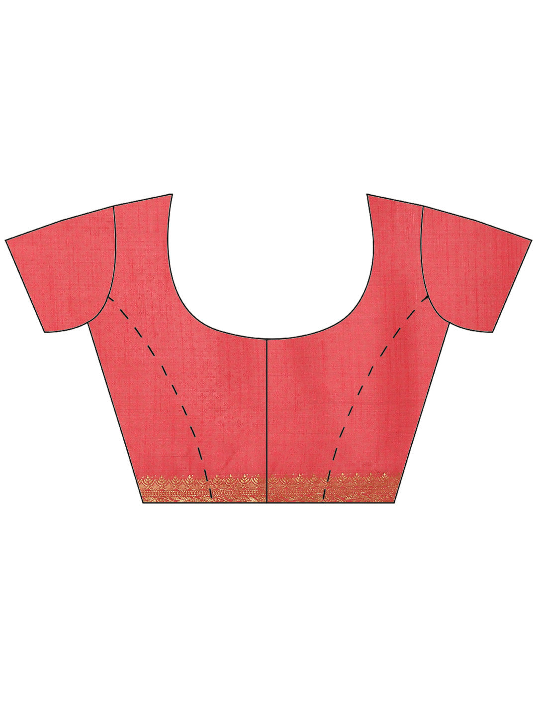 Plain Zari Border Art Handloom Woven Saree