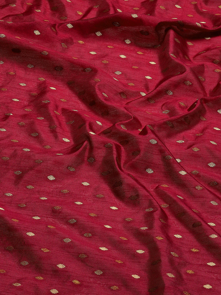 Zari Border Booti Woven Handloom Saree