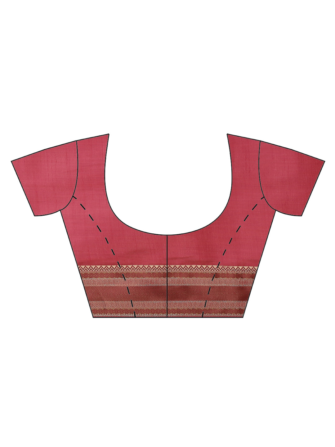 Plain Zari Border Handloom Woven Saree