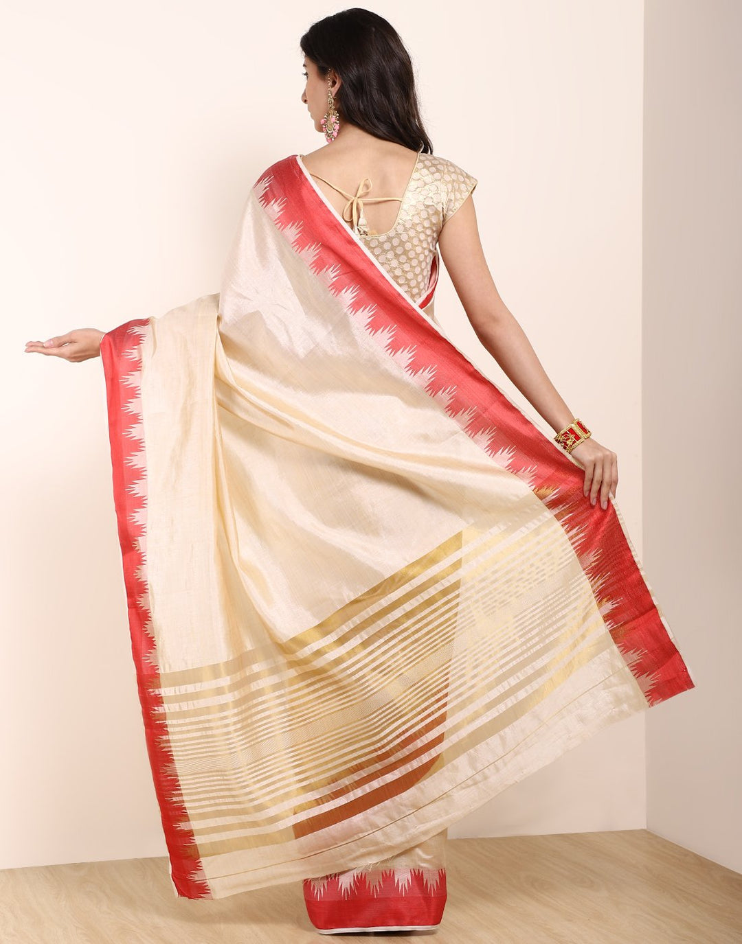 Mustard Art Handloom Saree