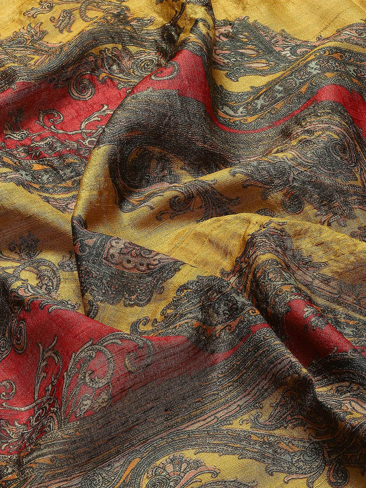 Printed Tussar Saree