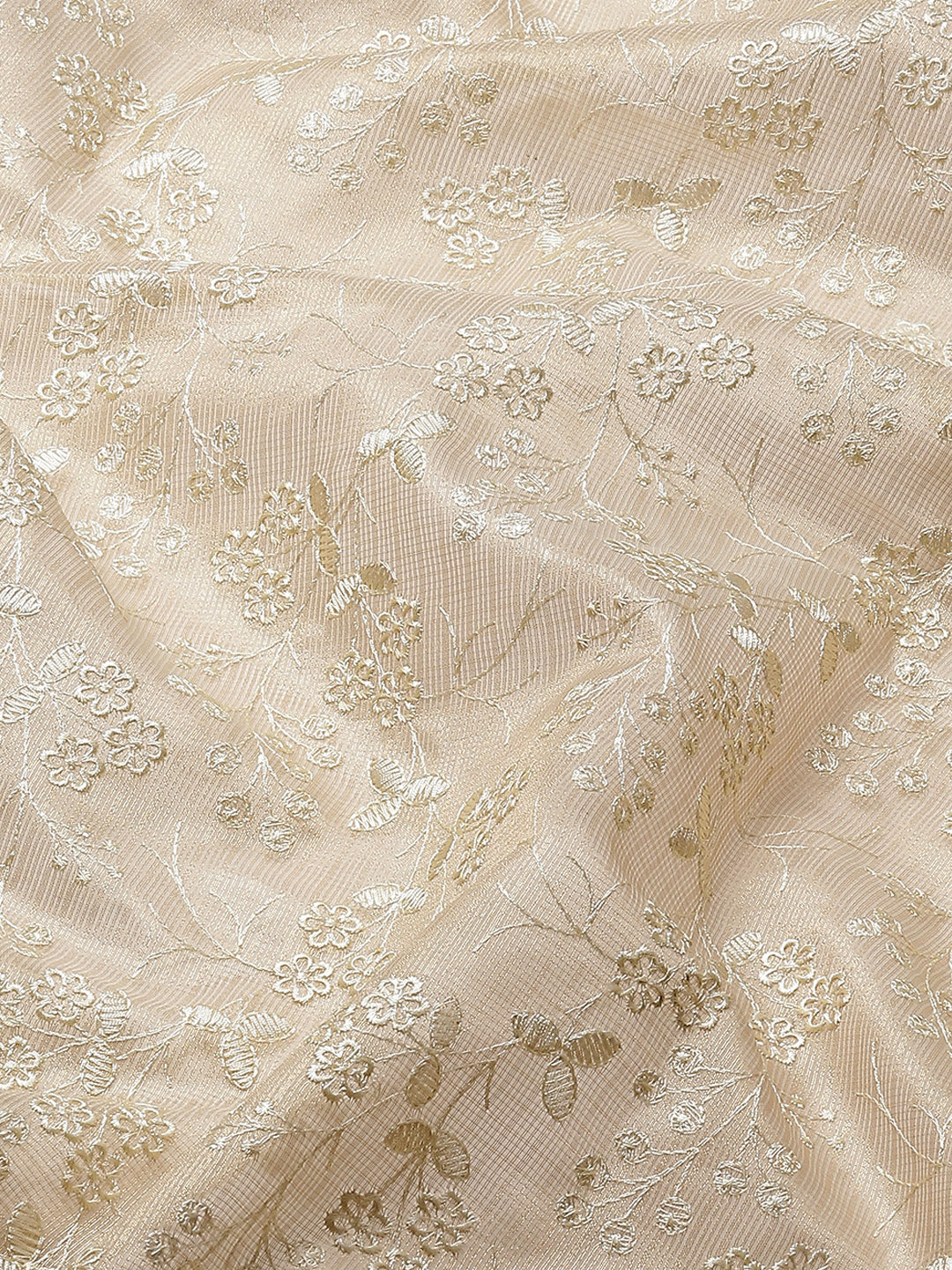 Resham Jaal Embroidered Cotton Saree