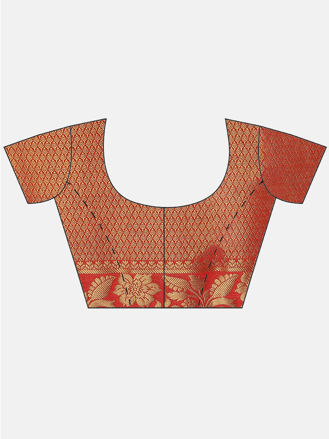 Zari Border Booti Work Art Handloom Woven Saree