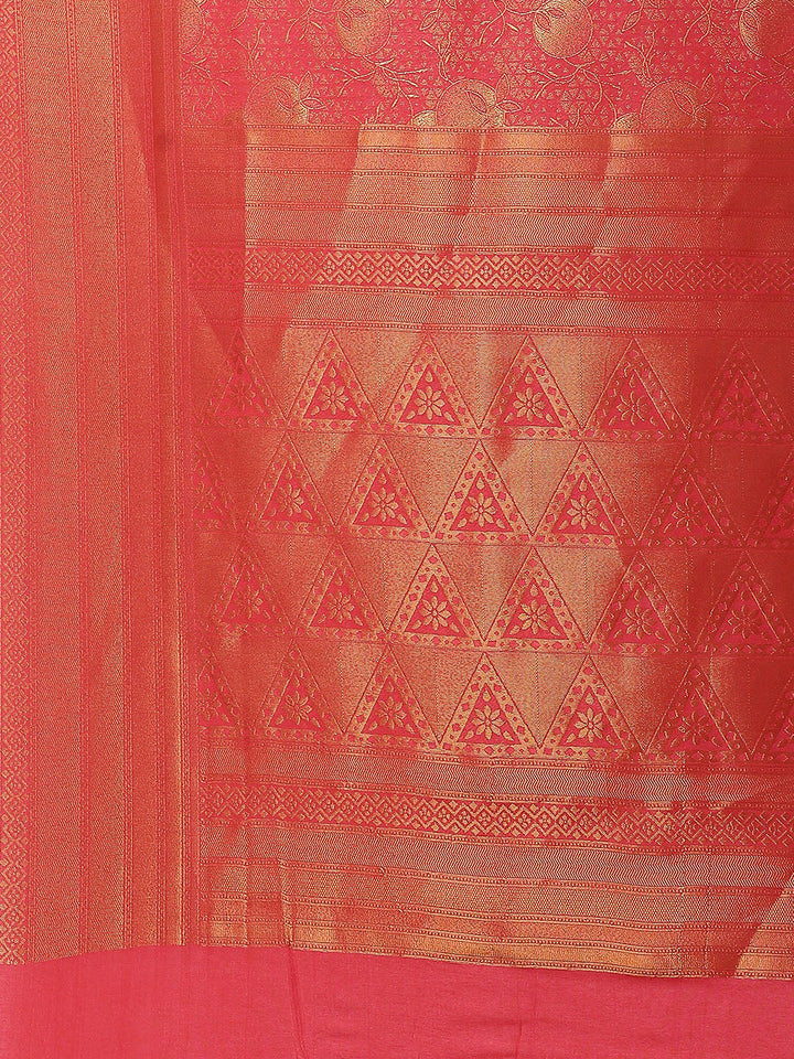 Zari Jaal Handloom Woven Saree