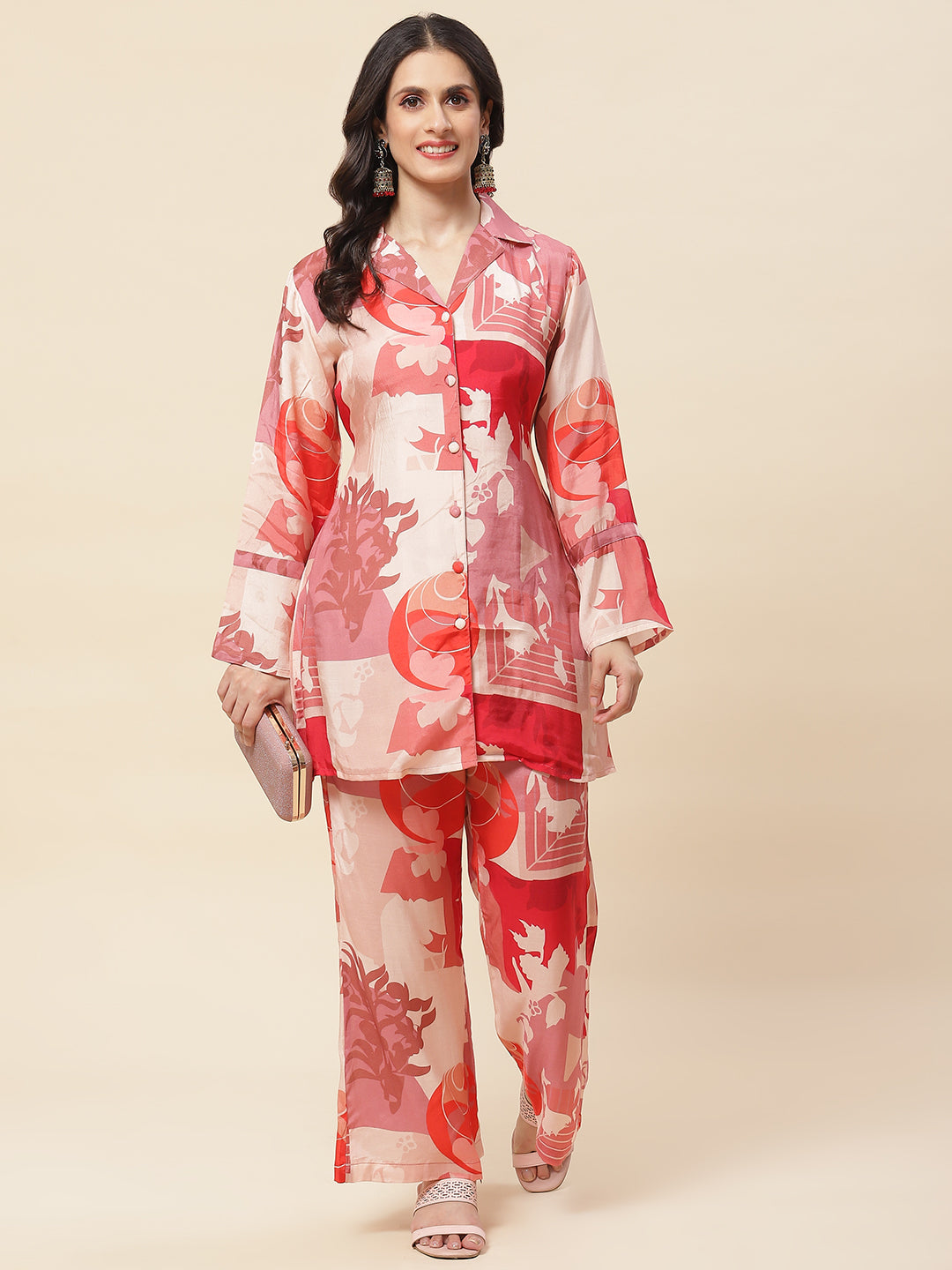 Printed Cotton Kurti With Pants