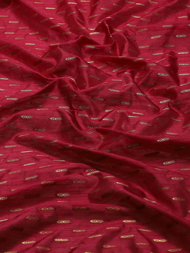 Zari Border Booti Woven Handloom Saree