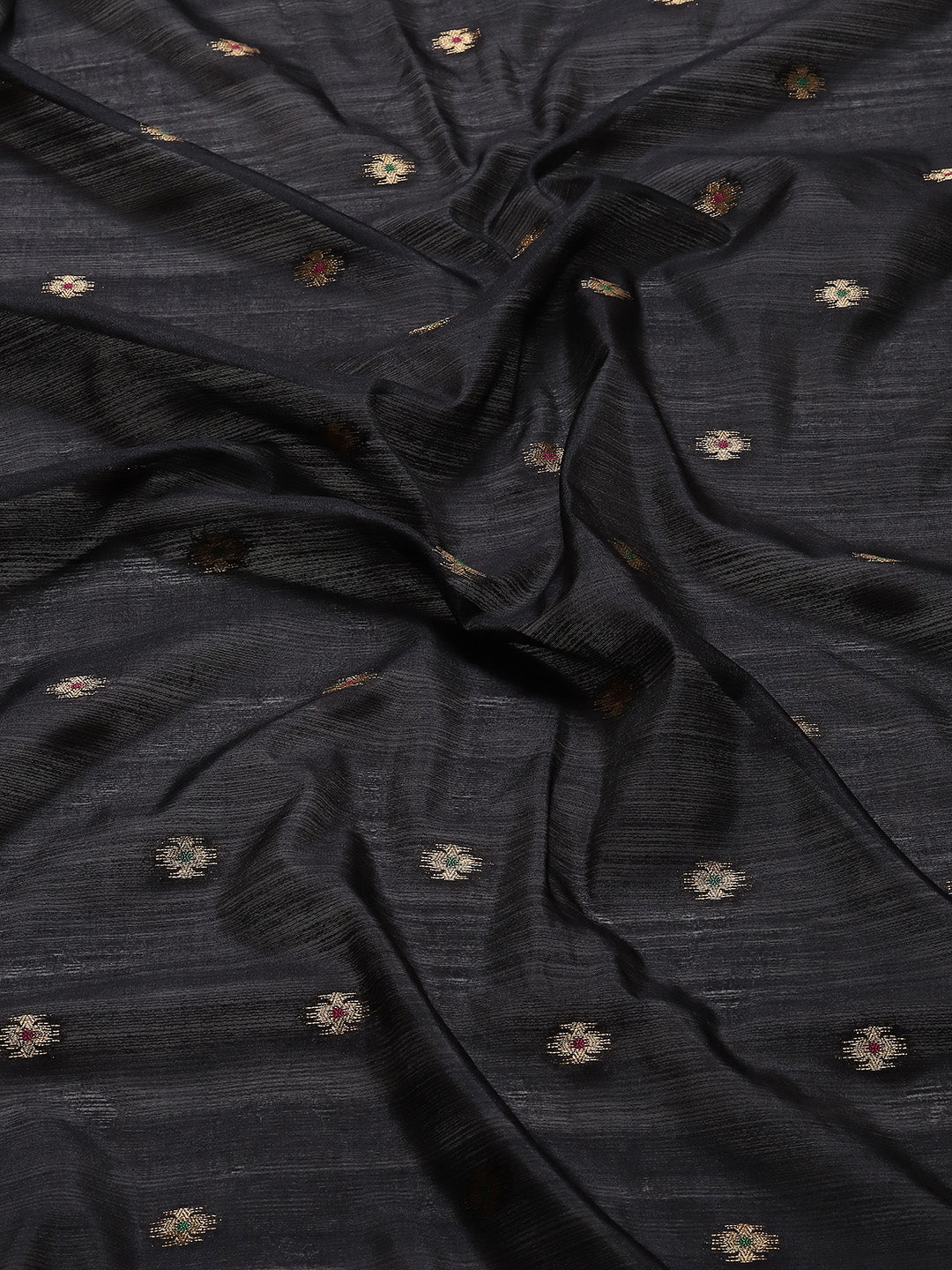Zari Border Booti Woven Handloom Saree