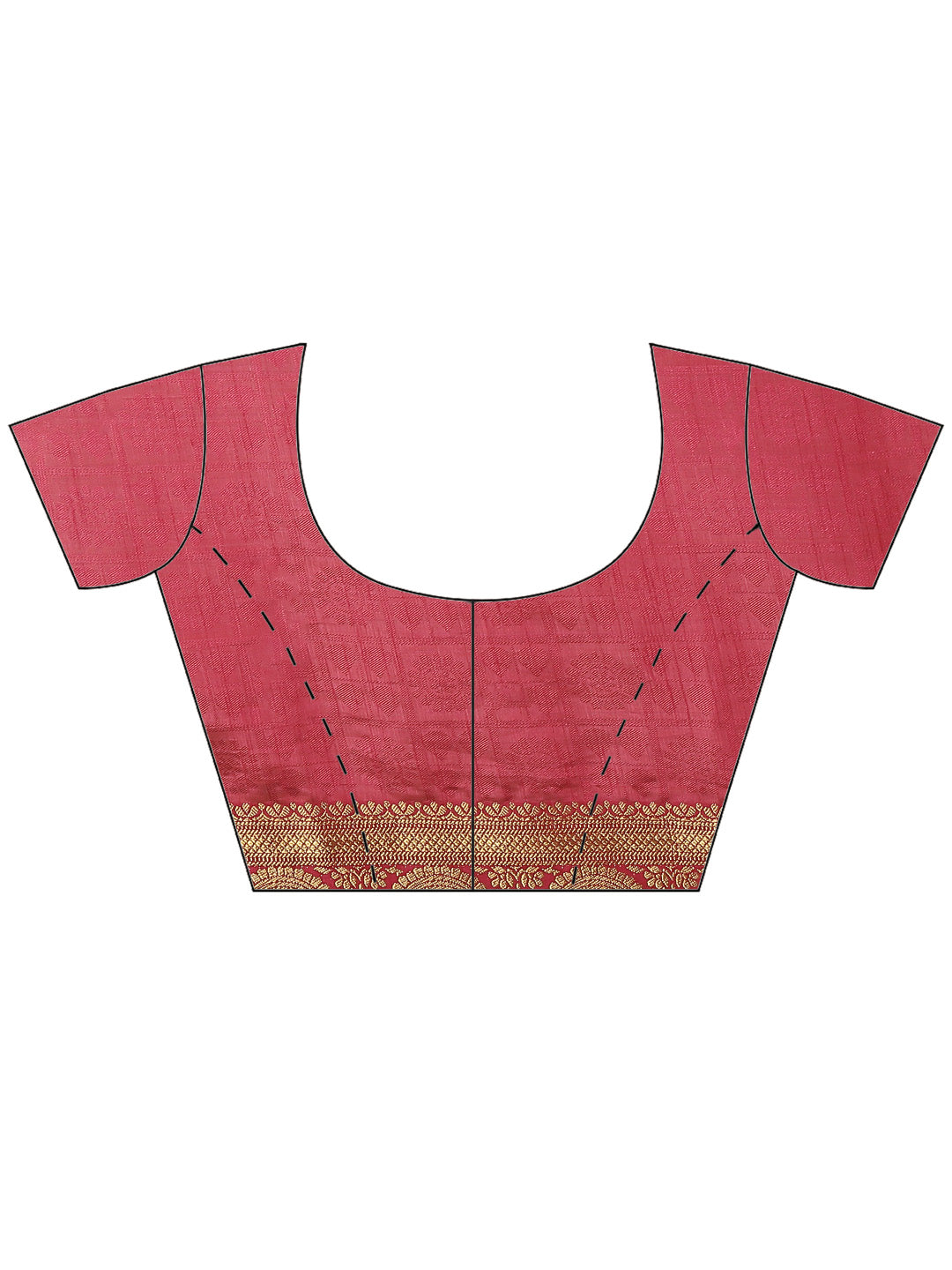 Plain Zari Border Art Handloom Woven Saree