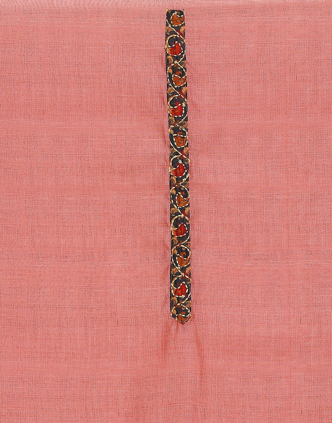 Chanderi Embroidered Suit Piece with fancy dupatta