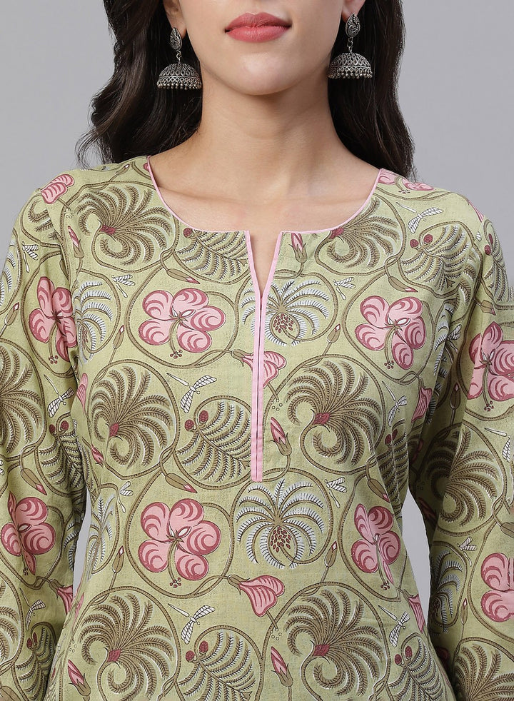Printed Cotton Short Kurti