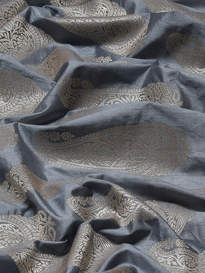 Zari Paisley Woven Handloom Saree