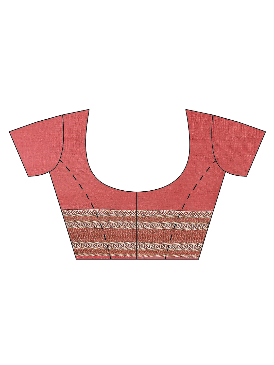 Plain Zari Border Handloom Woven Saree