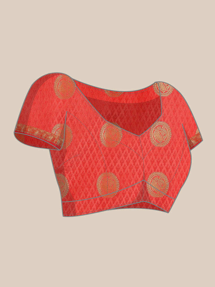 Zari Border Booti Art Handloom Woven Saree