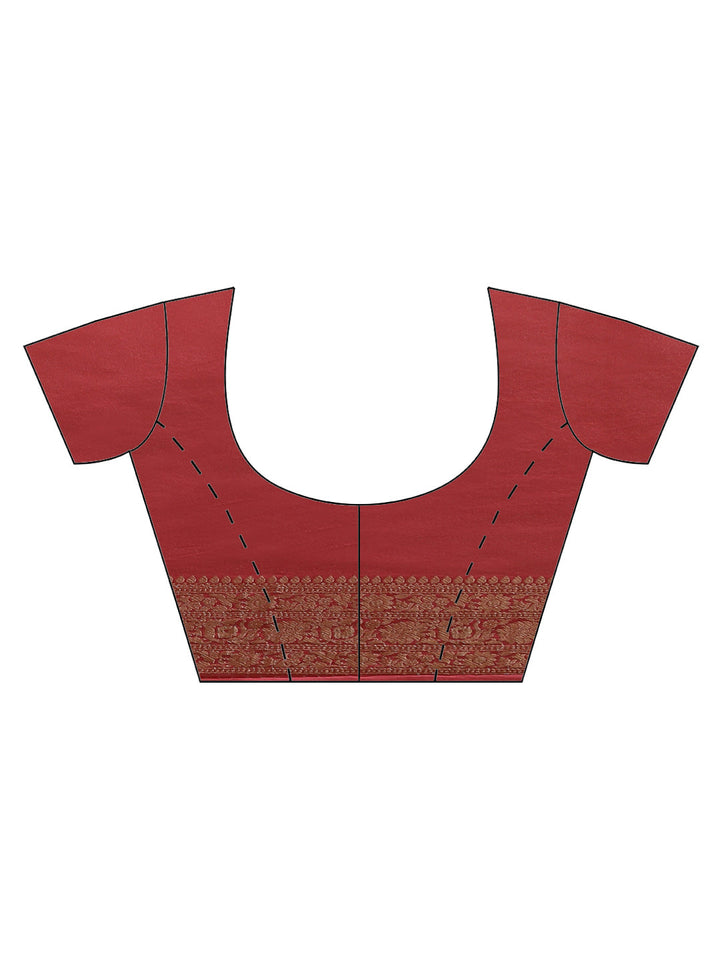 Zari Jaal Banarasi Woven Saree