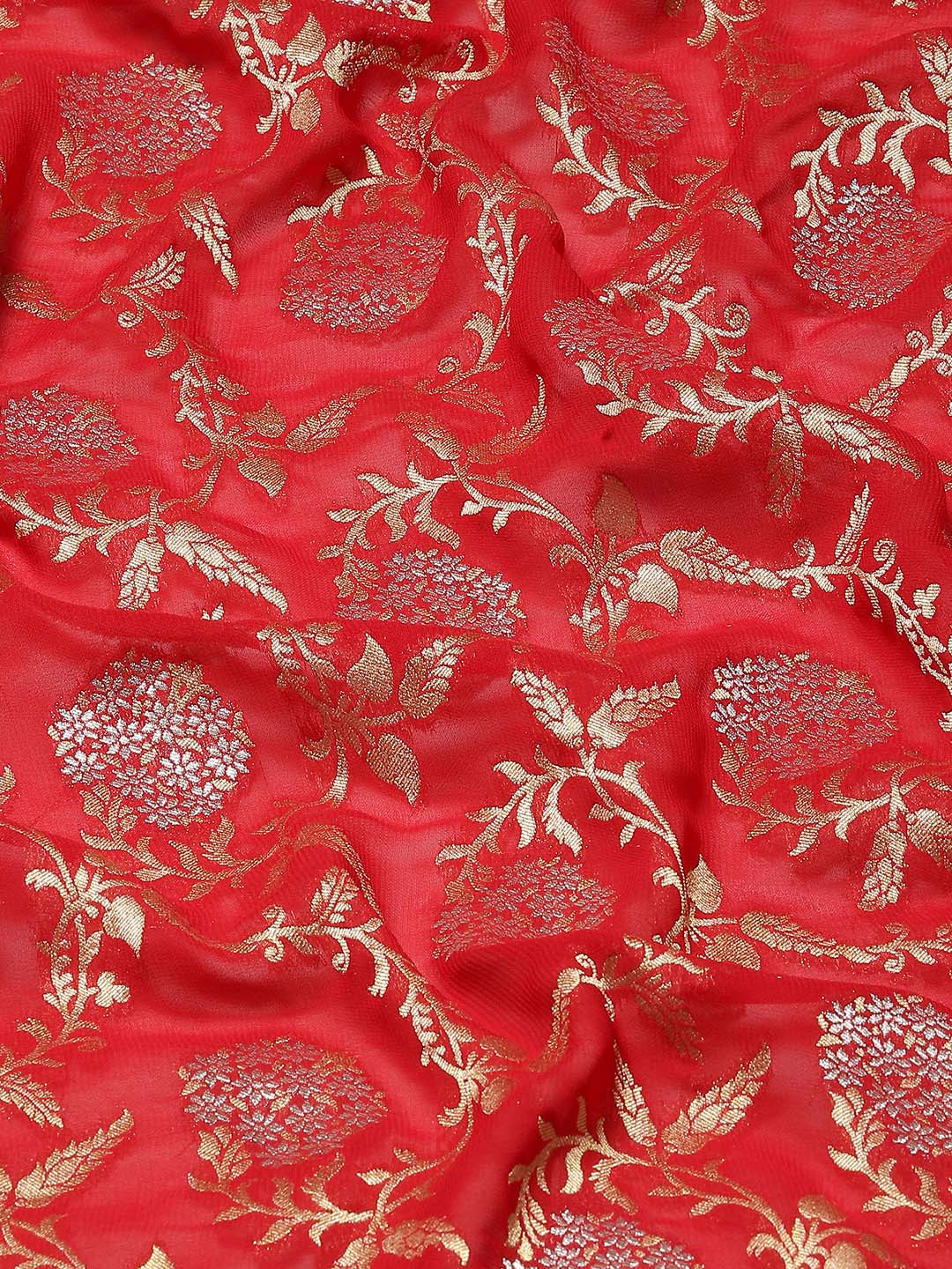 Zari Border Booti Handloom Woven Saree