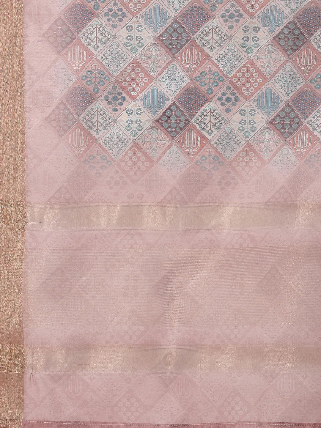 Neck Embroidered Chanderi Unstitched Suit Piece With Dupatta