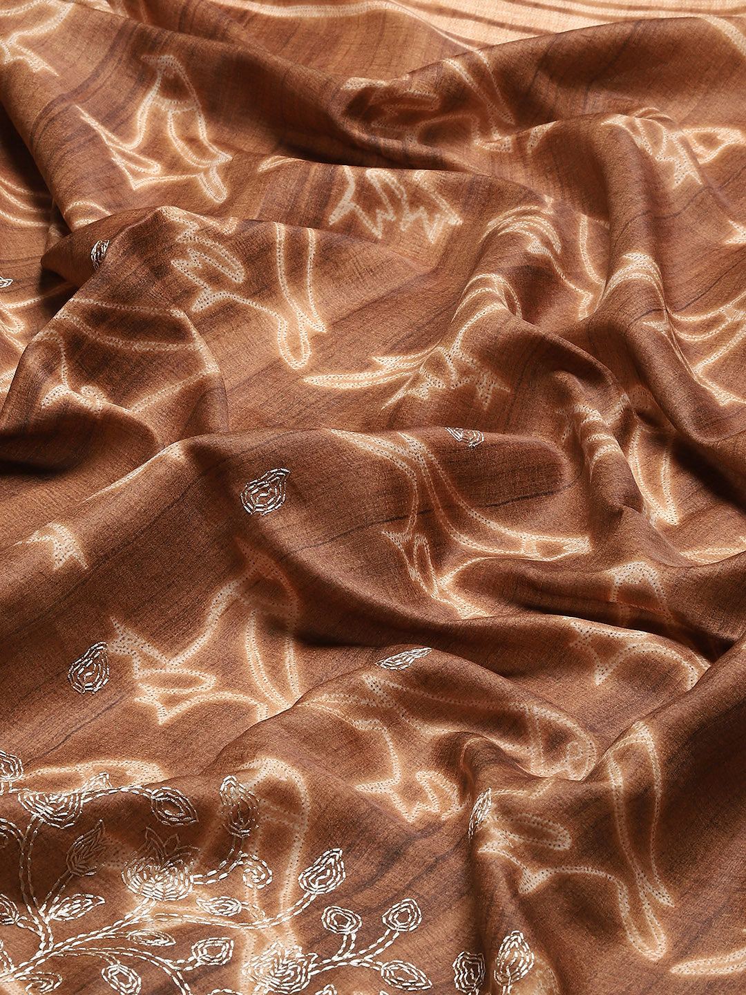 Resham Jaal Printed Handloom Saree