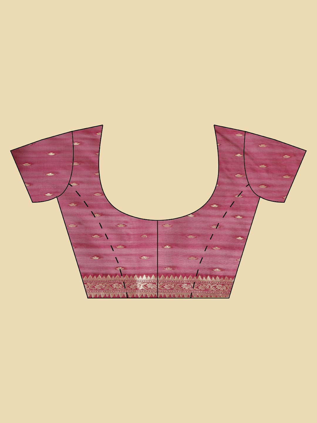 Zari Booti  Woven Saree
