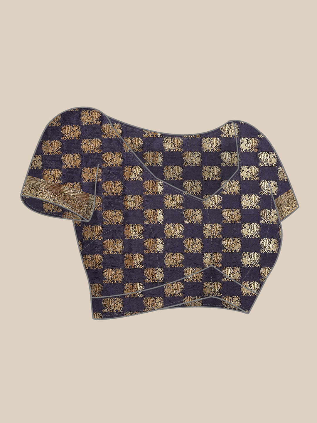 Zari Border Booti Art Handloom Woven Saree