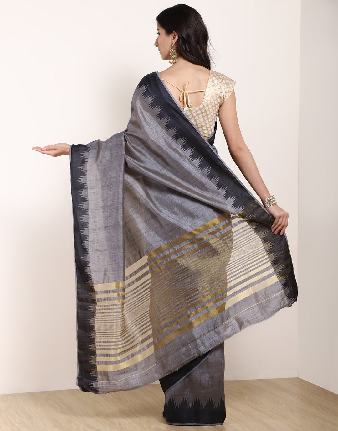 Mustard Art Handloom Saree