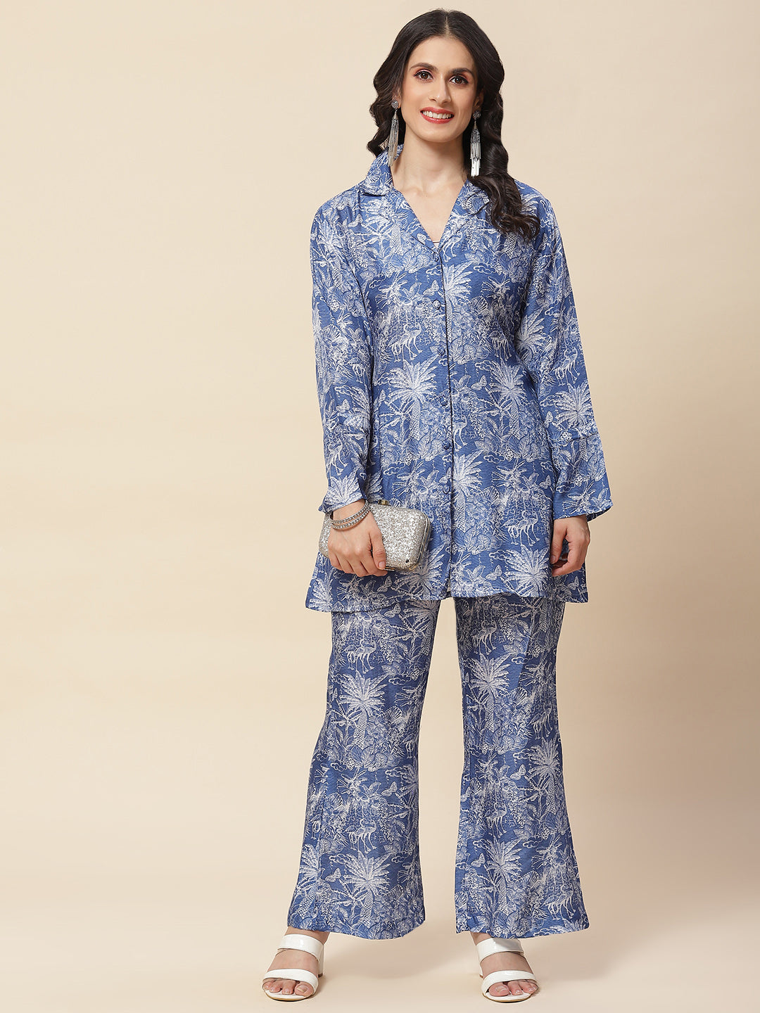 Printed Cotton Kurti With Pants