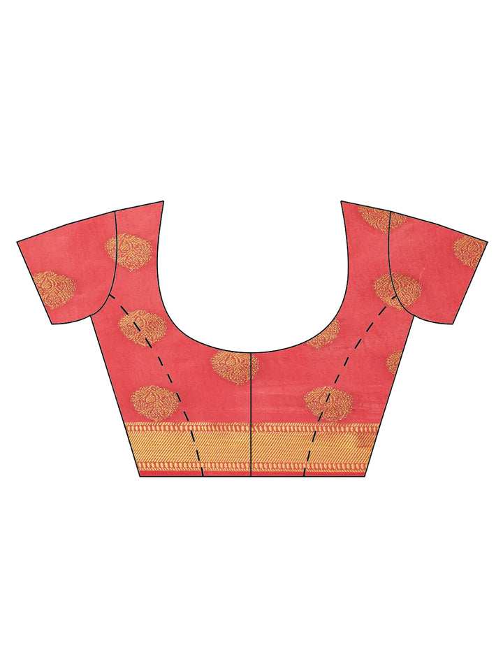 Zari Border Booti Handloom Woven Saree