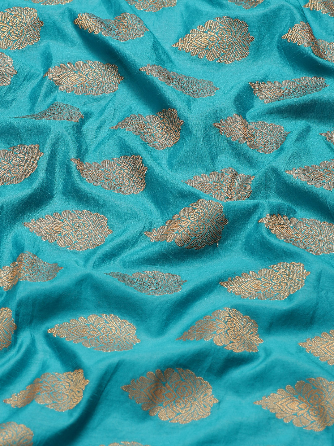 Zari Border Booti Art Handloom Woven Saree