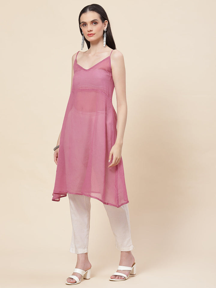 Floral Printed Muslin Kurta