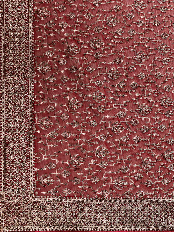 Embroidered Georgette Saree