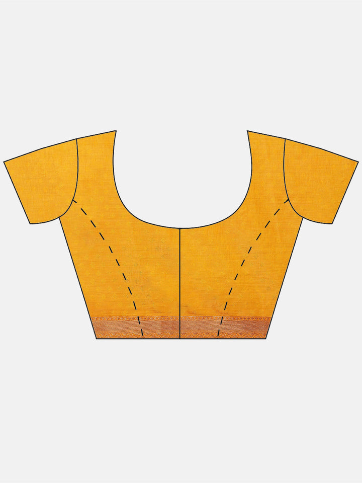 Zari Border Booti Tussar Woven Saree