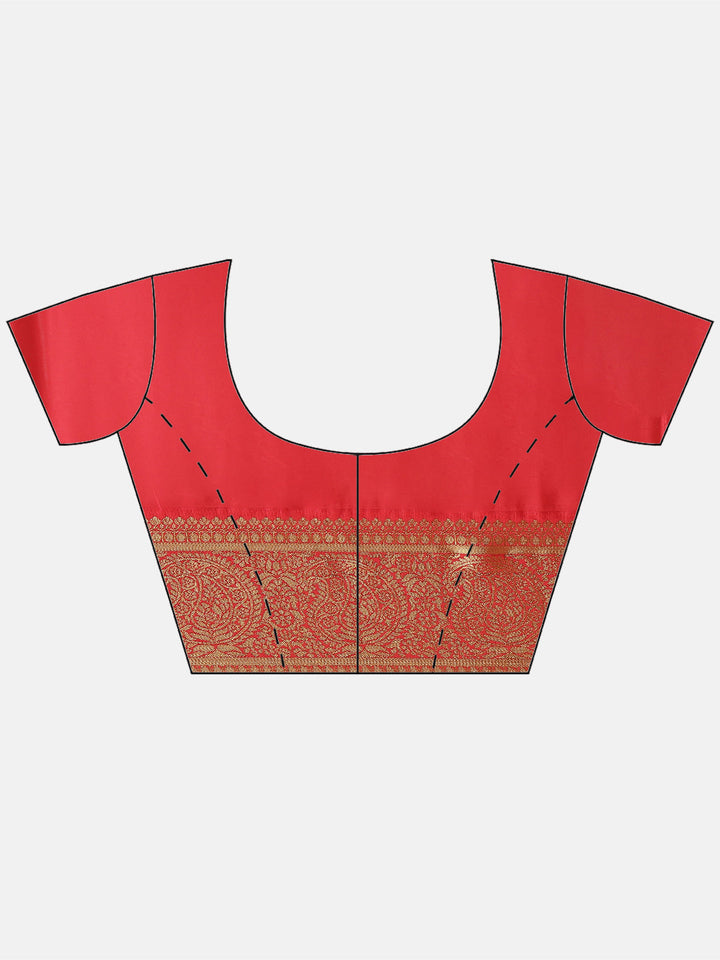Zari Border Booti Art Handloom Woven Saree