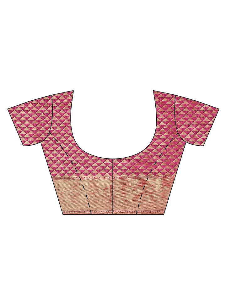 Plain Zari Border Art Handloom Woven Saree