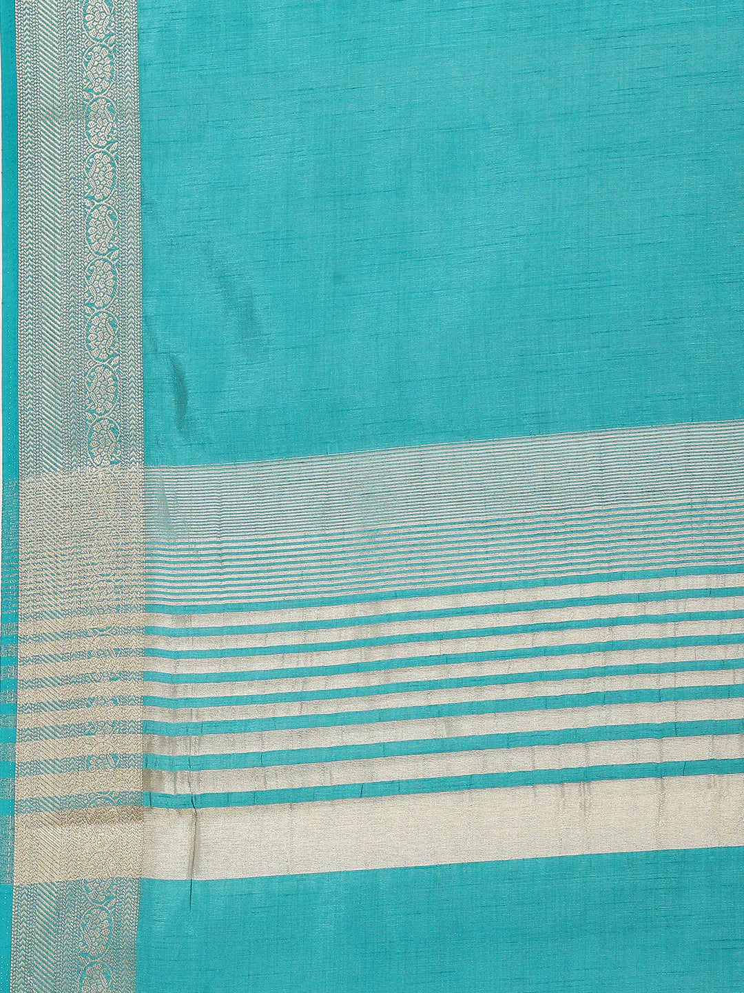 Plain Zari Border Handloom Woven Saree