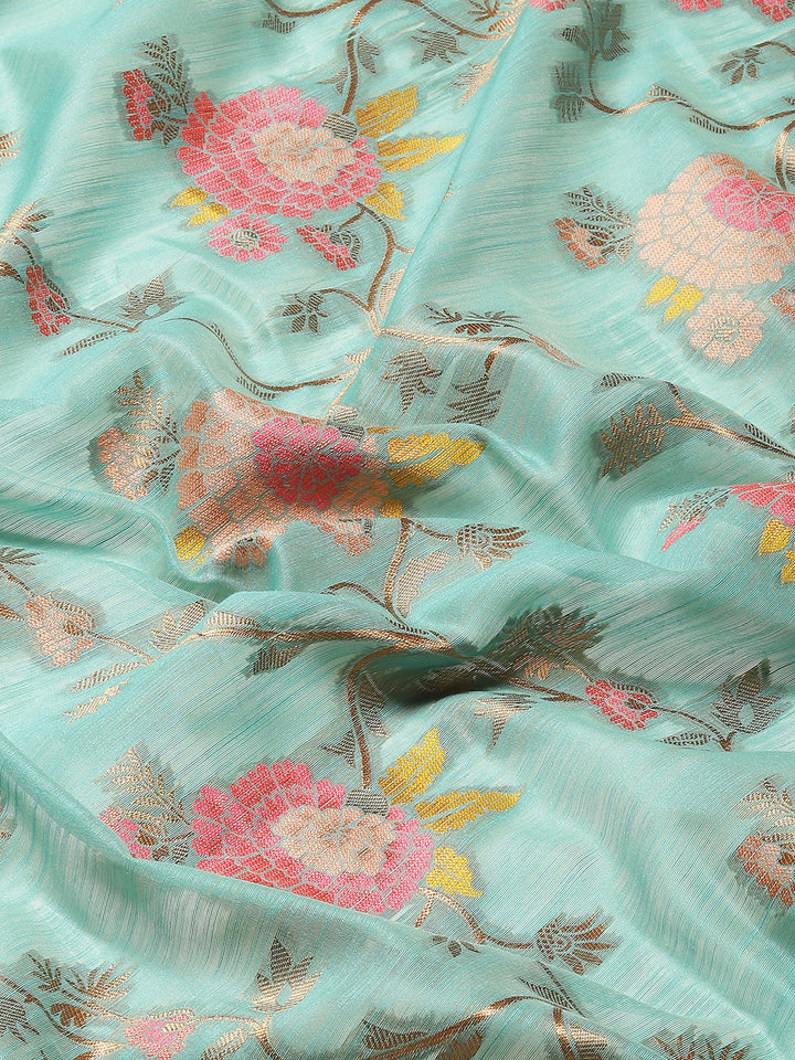 Zari Jaal Woven Cotton Saree