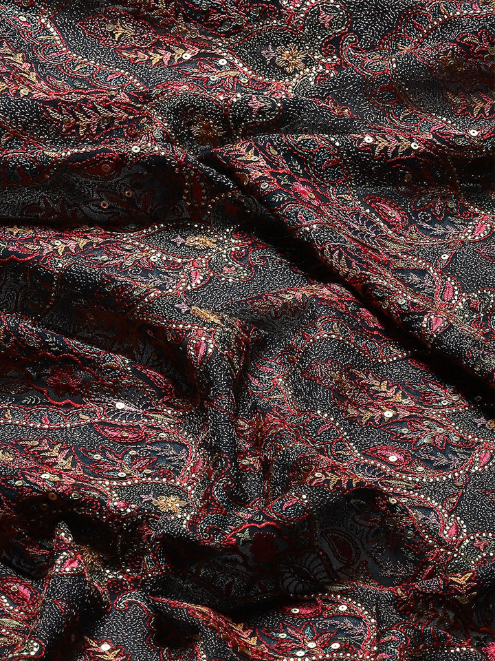 Resham Jaal Embroidery Georgette Saree