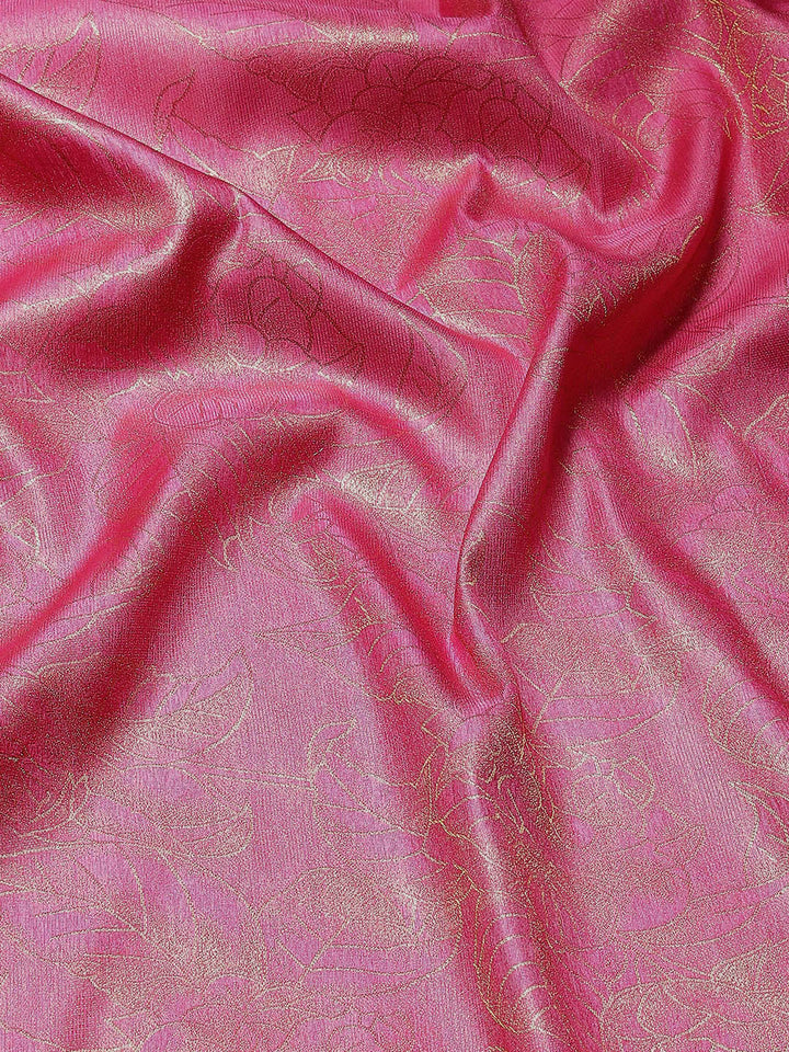 Floral Zari Jaal Woven Saree