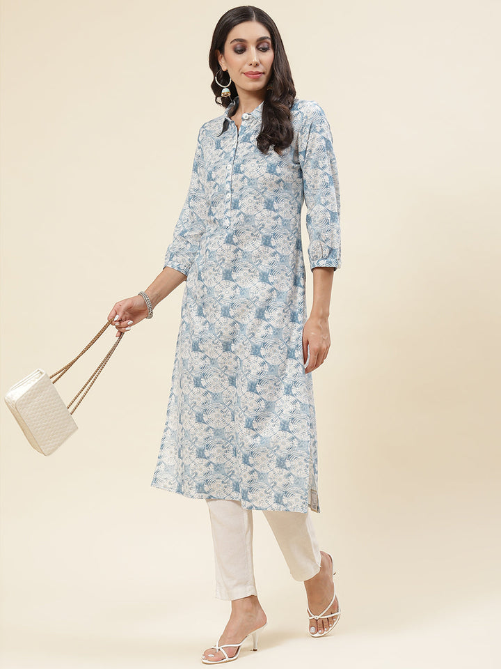 Printed Muslin Kurta
