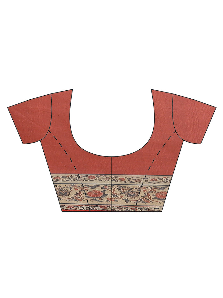 Printed Tussar Saree