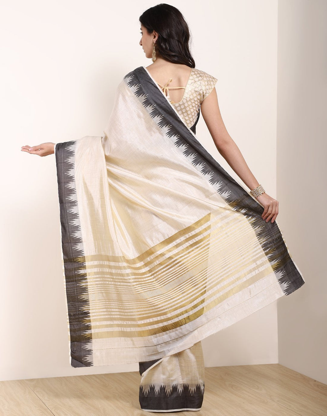 Mustard Art Handloom Saree