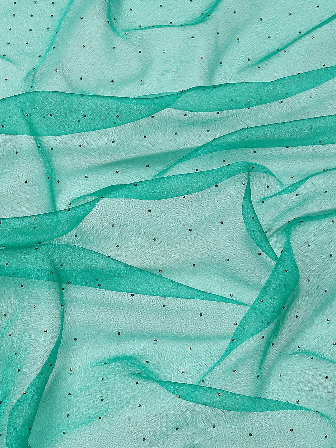 Stone Work Organza Plain Saree