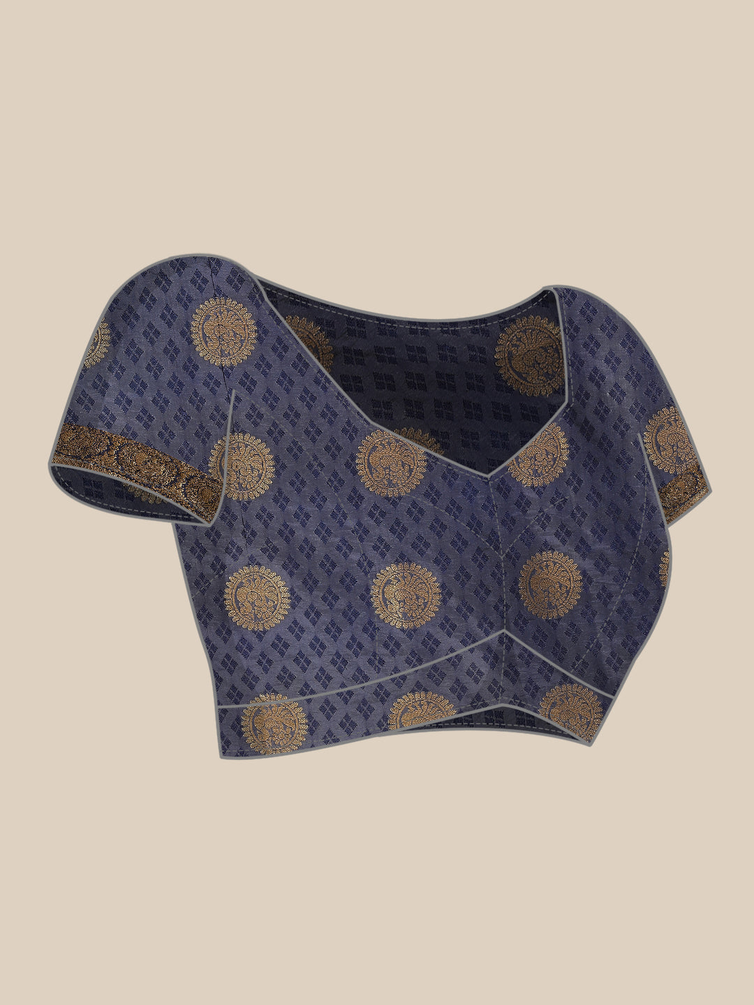 Zari Border Booti Art Handloom Woven Saree