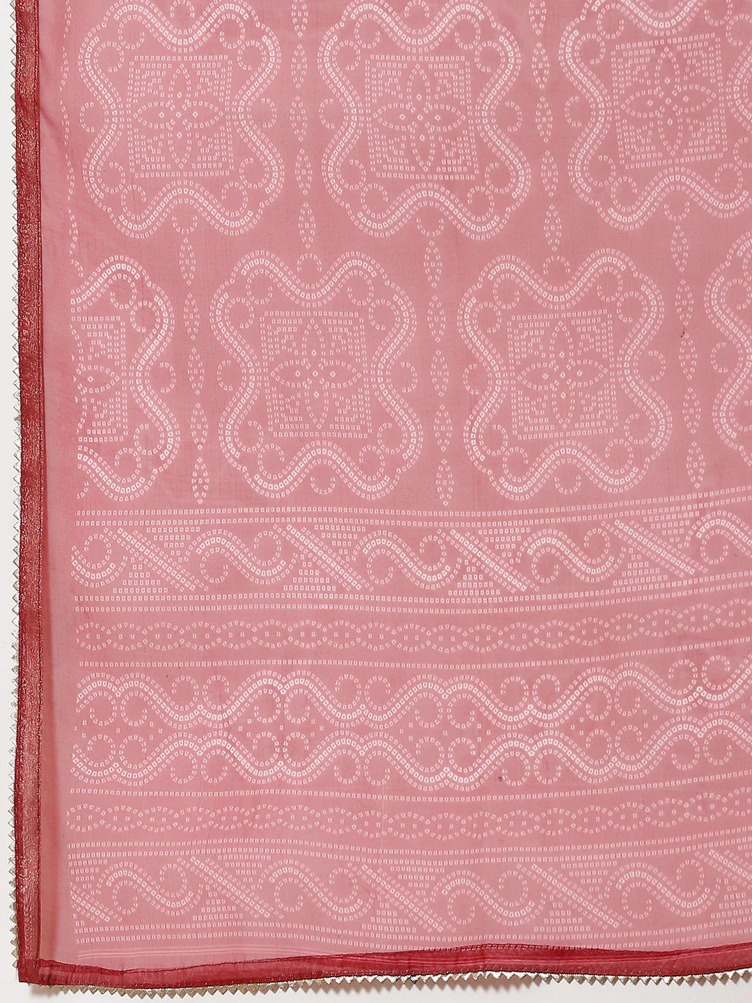 Bandhani Printed Organza Unstitched Suit Piece With Dupatta
