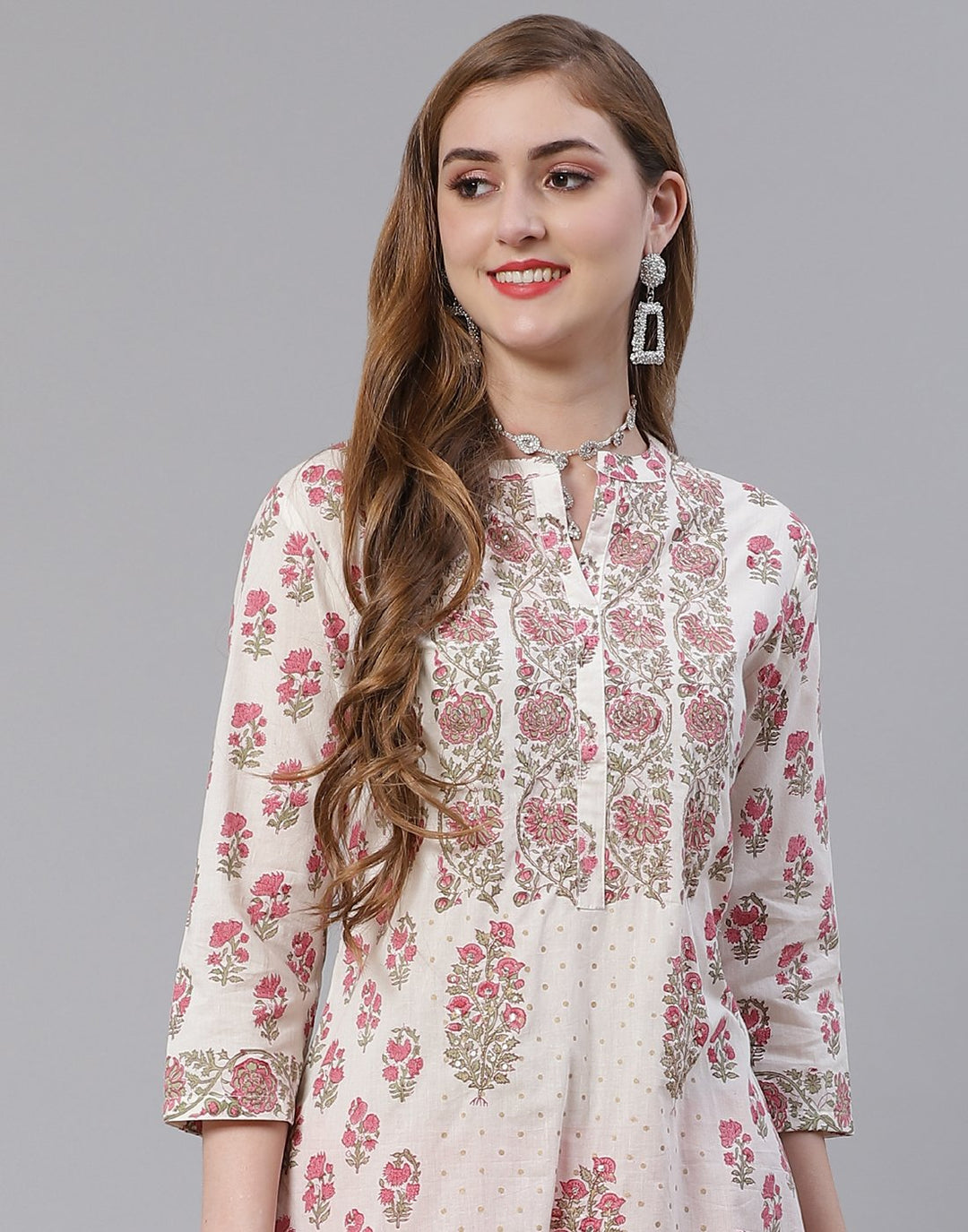 Cotton Printed Kurti with Pant